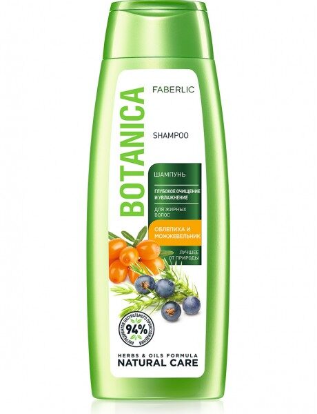 Шампунь Глубокое очищение и увлажнение для жирных волос серии BOTANICA