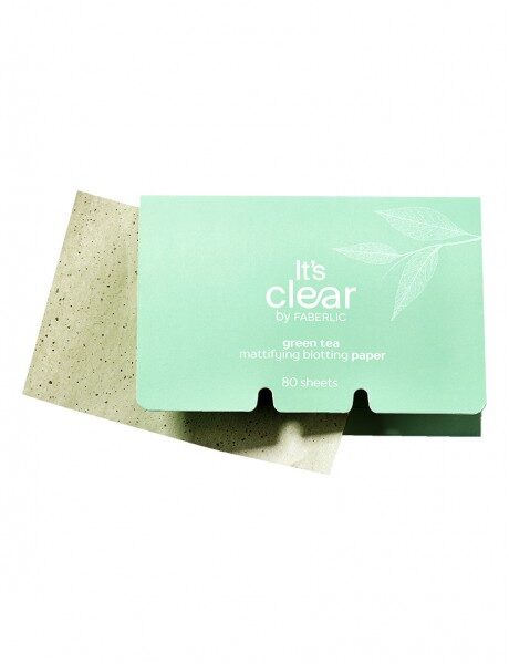 Матирующие салфетки для лица с зеленым чаем / Green Tea Mattifying paper