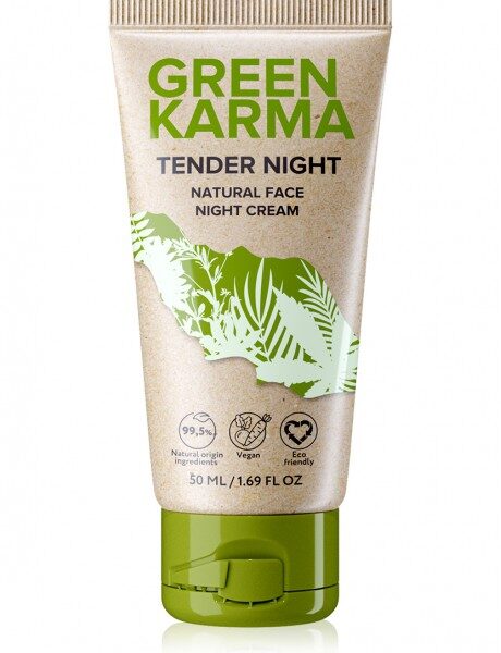 Натуральный ночной крем для лица серии GREEN KARMA