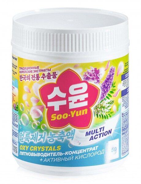 Кислородный пятновыводитель-концентрат Oxy Crystals товарного знака Soo-Yun