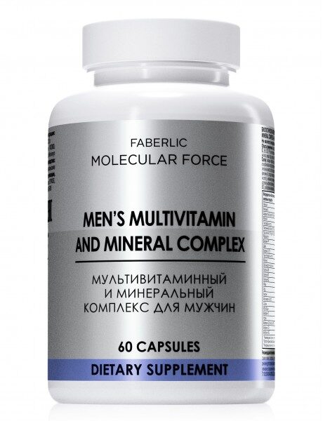 БАД К ПИЩ MOLECULAR FORCE "MEN'S MULTIVITAMIN AND MINERAL COMPLEX" / "МУЛЬТИВИТАМИННЫЙ И МИНЕРАЛЬНЫЙ