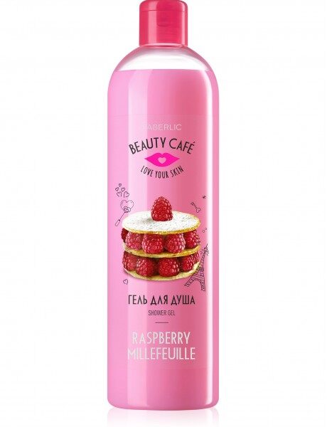 Гель для душа «Малиновый Мильфей» серии Beauty Café, 500 мл