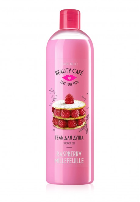 1001468981557_17273527632 Гель для душа «Малиновый Мильфей» серии Beauty Café, 500 мл — изображение 1