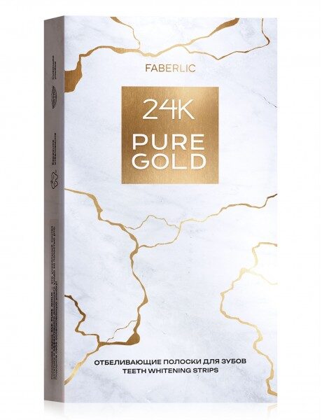 Отбеливающие полоски для зубов серии 24K PURE GOLD