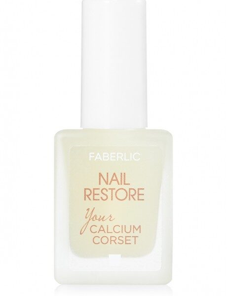 Купить Флакон с средством для восстановления ногтей Nail Restore от Faberlic с белой крышкой и прозрачной жидкостью. из каталога Фаберлик.