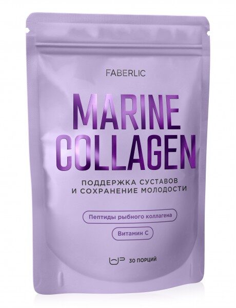 Купить Пакет с морским коллагеном Faberlic, содержащий пептиды рыбы и витамин C для поддержки суставов. из каталога Фаберлик.