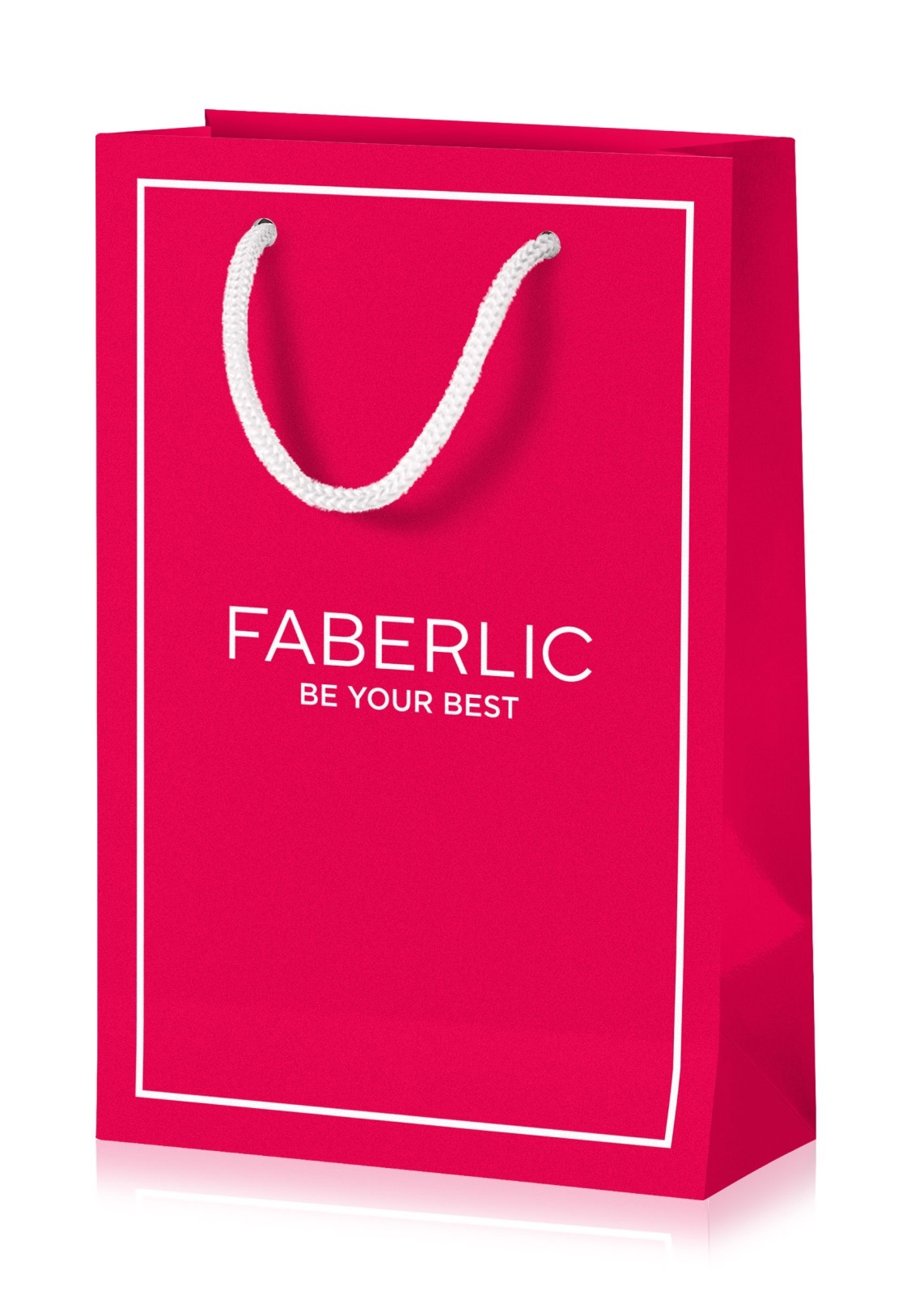 Бумажный подарочный пакет «Faberlic»