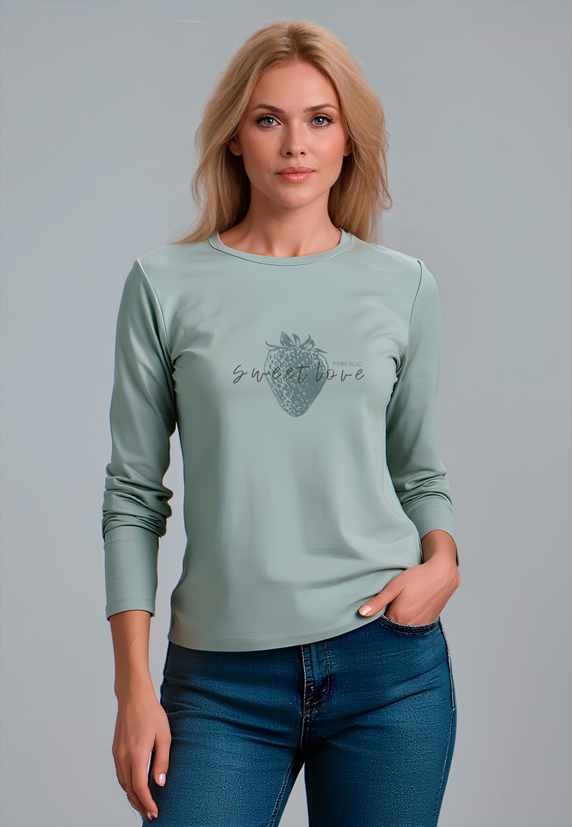 FB-LG-L-01-GG0018 Лонгслив с принтом «Sweet love» FB-LG-L-01-GG0018 Лонгслив с принтом «Sweet love»